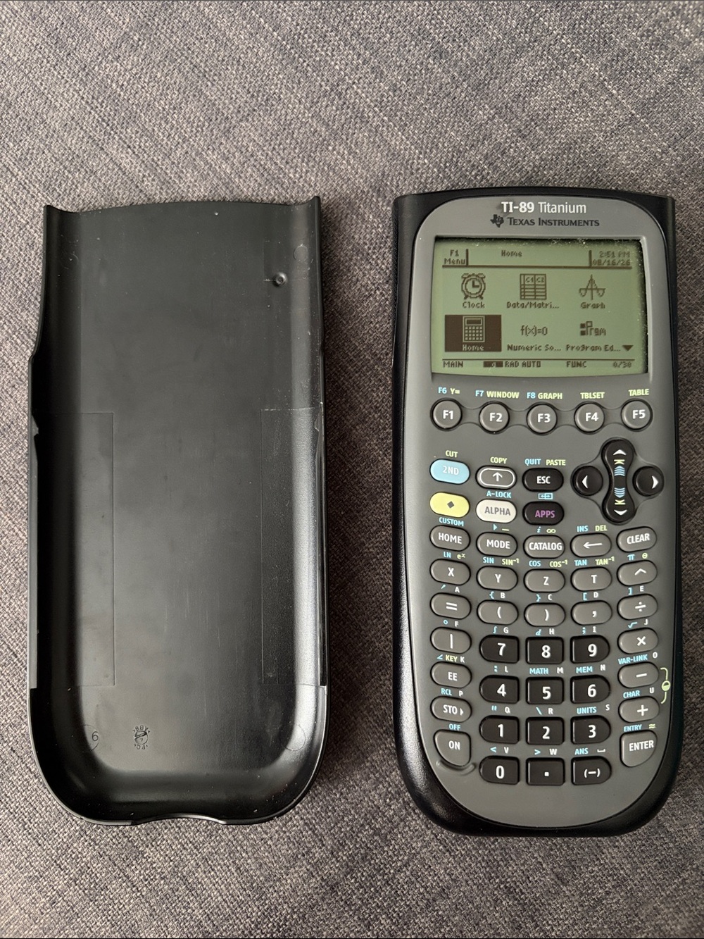 TI-89 Titanium Black Calculator with Slide Cover - Texas Instruments